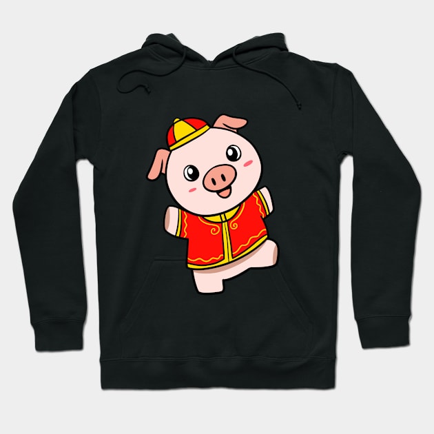 New Years Pig Hoodie by WildSloths